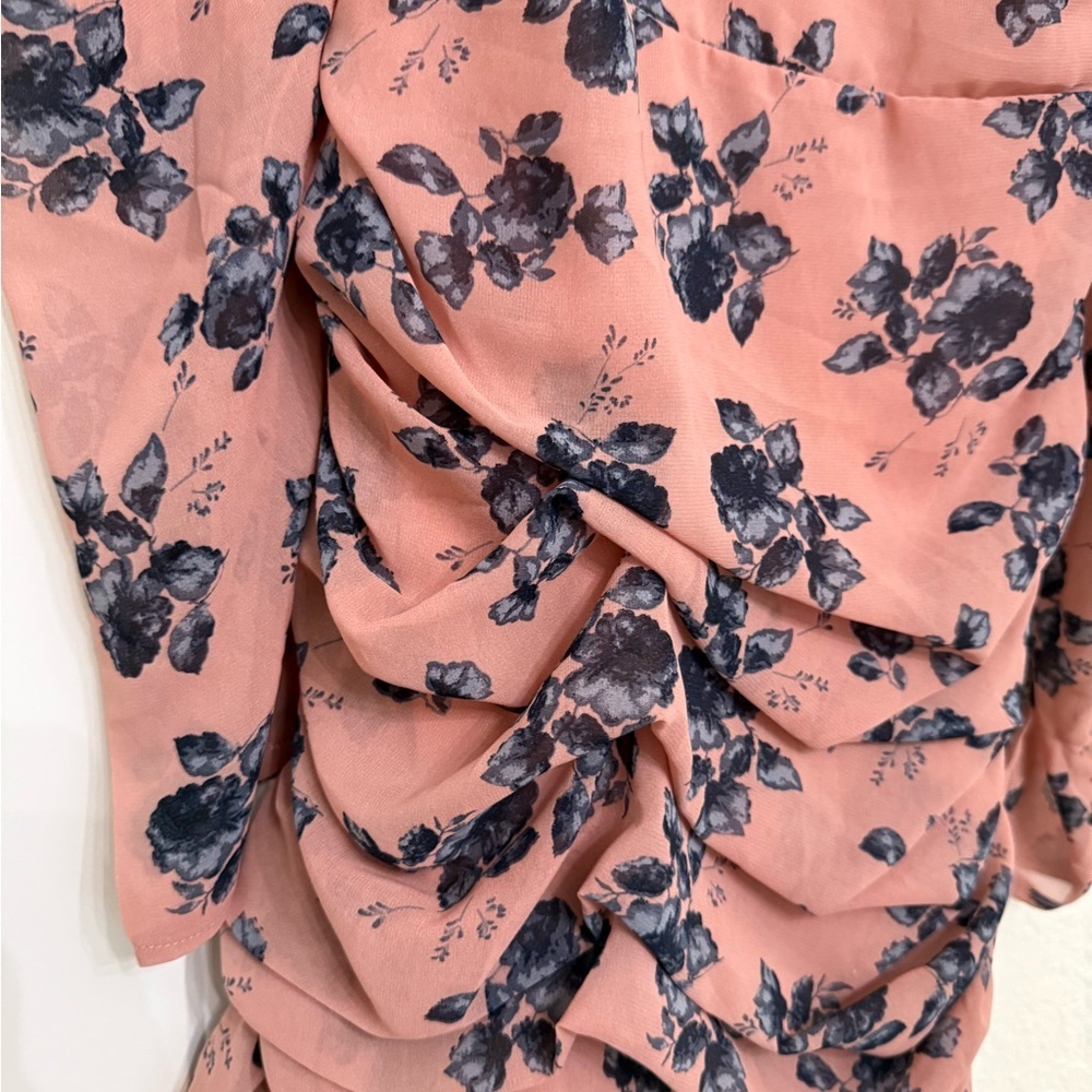 Nasty Gal Pink and Black Floral Dress - Picture 8 of 8